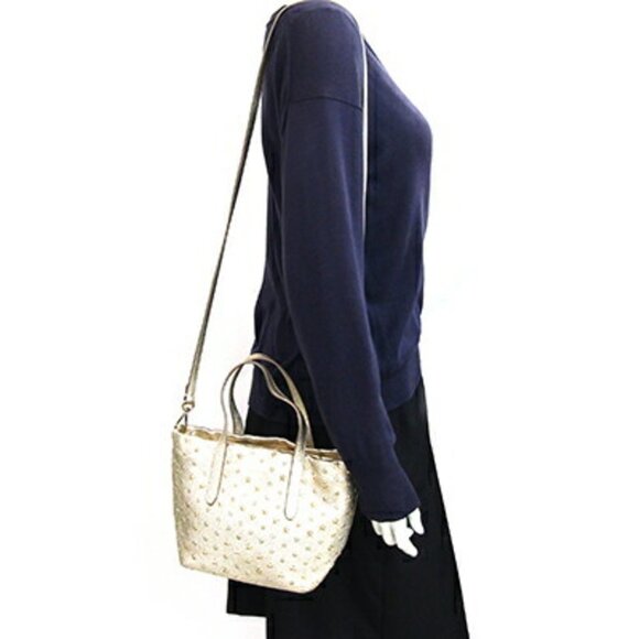 JIMMY CHOO Gold Leather Shoulder Bag - Picture 9 of 9